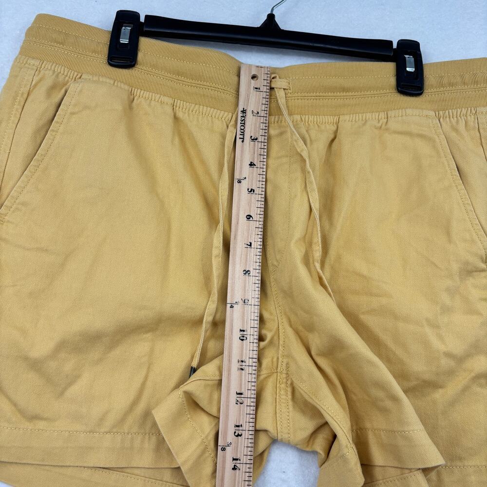 Orvis Shorts Womens Size L Yellow Pull On Drawstring Pockets Cotton Lyocell - Picture 7 of 9